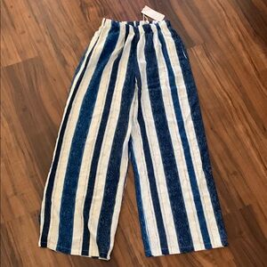 New Bellambra Italy wide leg linen-blend pants